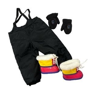 American Girl 18” Doll Vintage 1997 Terrific Tubing Outfit Boots, Gloves, & Bibs